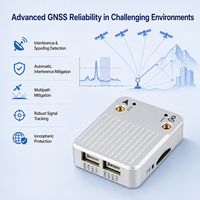 Module GPS RTK multifréquence à double antenne de précision centimétrique, sans boussole, avec détection de direction d'orientation, indice de protection IP54, température de fonctionnement de -45 à 75°C