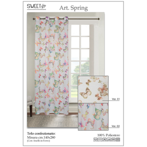 Rideau de printemps avec œillets en polyester 140x280cm Variante 01 - Product Image 1