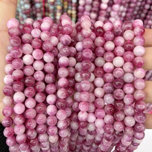Cuentas Sueltas Redondas de <span class=keywords><strong>Jade</strong></span> Dong Ling con Degradado Amarillo Ámbar Natural, Venta al por Mayor, Suministros para Hacer Joyas, Pulseras y Collares - Product Image 2