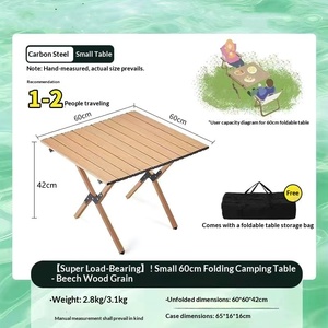 Table de <span class=keywords><strong>camping</strong></span> portable et <span class=keywords><strong>pliable</strong></span>, résistante aux taches, pour la randonnée et la pêche - Product Image 3