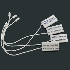 Étiquette de sécurité en plastique rose personnalisée, étiquette de protection pour bijoux, étiquette de prix en plastique pour vêtements, montre - Product Image 6