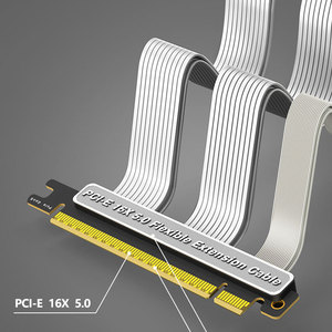 Cable de Extensión Flexible PCI-E 16X 5.0 de 20CM, Adaptador PCI, Riser PCIe, Conector PCIe de 90 y 180 Grados para Tarjetas GPU, Transmisión de Alta Velocidad - Product Image 2