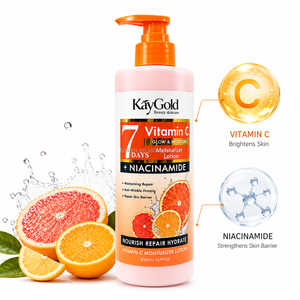 Lotion Corporelle Éclaircissante Vitamine C Niacinamide Hydratante Adoucissante Soin Quotidien pour une Peau Lisse et Éclatante Marque Privée OEM - Product Image 1