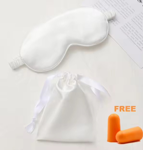Sac de rangement personnalisé en satin de soie avec logo privé, tissé, pour la maison et l'hôtel, masque pour les yeux - Product Image 3