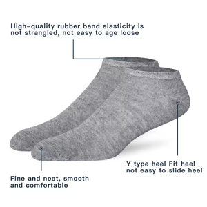 Wholesale Men <b>Sock</b> Solid Color Hosiery Breathable <b>Low</b> <b>Cut</b> Short Ankle <b>Socks</b> Casual Sports <b>Socks</b> - Product Image 2