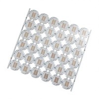 Base en aluminium pour LED, PCB MCPCB, épaisseur de la plaque 1,2 mm, cuivre 25 µm, finition de surface OSP pour LED haute puissance