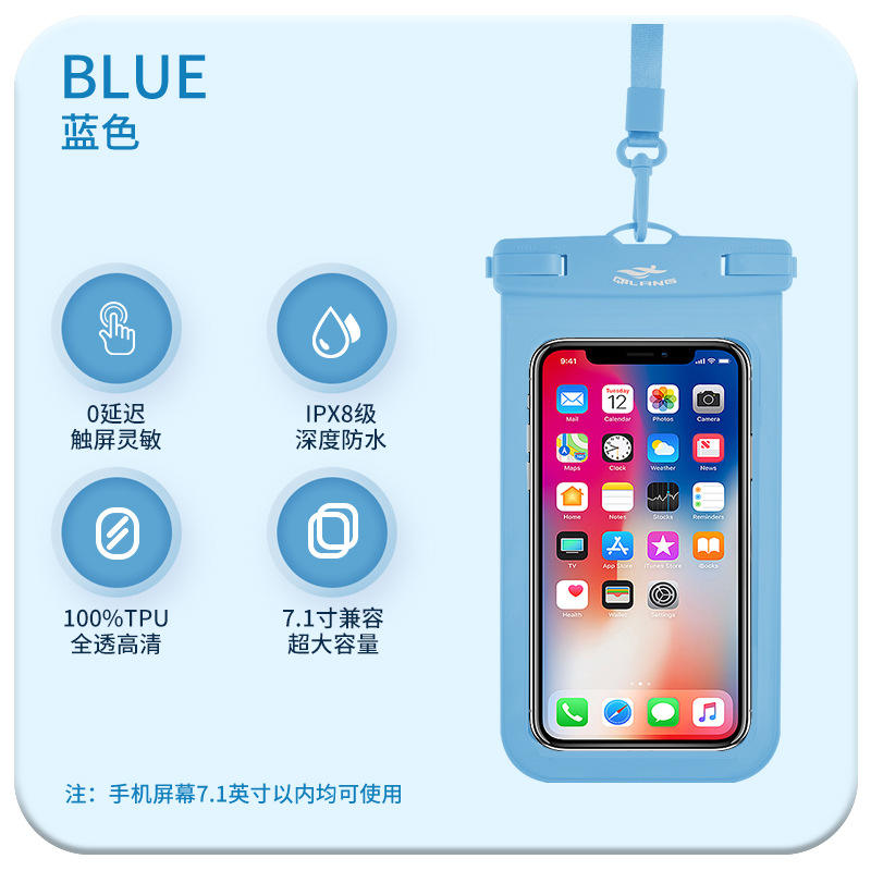 Azul cielo [7,1 pulgadas, IPX8 resistente al agua, 360° Fotografía HD]