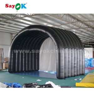 Kênh Bơm Hơi Ngoài Trời Khổng Lồ Màu Đen Có In Hình Lều Bơm Hơi Di Động Chất Lượng Cao - Product Image 2