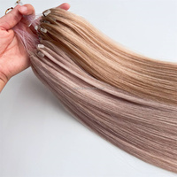 Pas cher Russe Chine Japon 12a Superstar Curl Ondulé Vierge Gingembre Importation En Gros Invisible H6 IF2 Plume Extension Cheveux Naturel