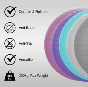 Exercice Yoga <span class=keywords><strong>swiss</strong></span> <span class=keywords><strong>Ball</strong></span> 65 cm Anti-Burst Fitness Gym <span class=keywords><strong>Grossesse</strong></span> Accouchement Yufeng - Product Image 4