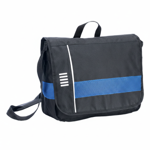 Borsa a Tracolla Nera e Blu 120x380x300 mm, Borsa a Tracolla da Donna con Pannello in Rete e Cinghia Regolabile - Product Image 2