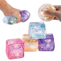 Draakvrucht-vormige rubberen bouwsteen DIY-bal grensoverschrijdende bestseller langzaam terugverende vormbare squishy speelgoed schattig piepend