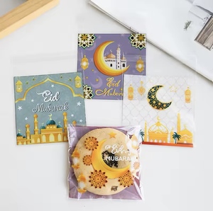 100 pezzi Eid Mubarak sacchetto di biscotti e caramelle regalo stella della luna sacchetti di imballaggio per dolci musulmani forniture per <span class=keywords><strong>feste</strong></span> <span class=keywords><strong>islamiche</strong></span> Ramadan Kareem - Product Image 5
