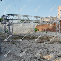 Kkmark - Estructura de Aluminio Cuadrada de 400*400 mm, Estructura de Espiga F44 K44, Certificado Tuv para Eventos y Conciertos