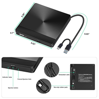 Reproductor de DVD Externo al por Mayor de Fábrica, Grabadora de DVD y CD, Unidad USB 3.0 Tipo C, Velocidad de Grabación de 8x, Unidad Óptica para Computadora de Escritorio y Portátil