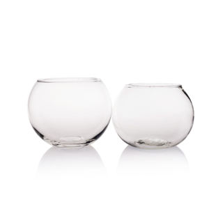 Grand bol <span class=keywords><strong>rond</strong></span> <span class=keywords><strong>transparent</strong></span> en verre, miroir à fleurs, grand équilibre, usine directe - Product Image 3