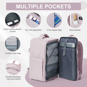 Hot Cabin-size Travel <strong>Backpack</strong> Sky Board Water Resistant Dry and Wet Separated <strong>Backpack</strong> Carry-on <strong>Small</strong> Size 15.7 <strong>Laptop</strong> <strong>Backpack</strong> - Product Image 3