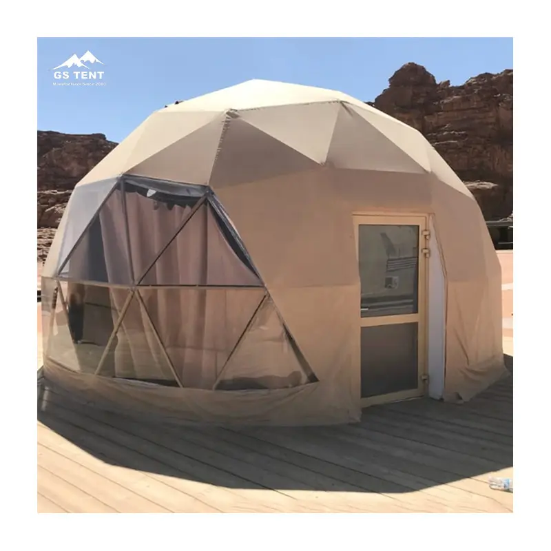Tente de Camping de luxe en forme de dôme, imperméable, en PVC, Igloo, hôtel, maison