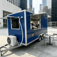 Camion-restaurant mobile, camion-boulangerie, remorque alimentaire avec fours, remorque-cuisine commerciale, camion-restaurant pour bubble tea