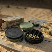 Différents modèles de boîtes et étuis de rangement pour munitions de 9 mm, portables et compacts, accessoires de tir et de chasse