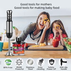 Multifunktionaler Saftmixer 4-in-1 800W Stabmixer mit 2 Klingen - Product Image 6