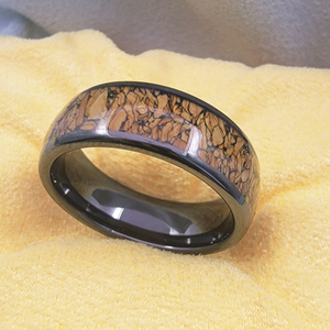 Bague connectée NFC réinscriptible en céramique effet bois T5577 NTAG216 13,56 MHz, étanche IP68, pour contrôle d'accès aux bureaux - Product Image 6
