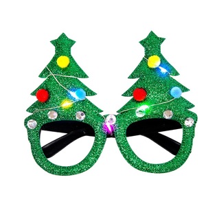 MADESHINE 2025 Décorations de Noël Promotionnelles, Cadeaux de Fête, Lunettes LED en Forme de Bois de Cerf et de Père Noël, Fournitures Décoratives de Noël - Product Image 6