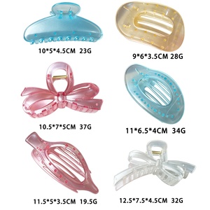 AIOTNL - Pinza <span class=keywords><strong>de</strong></span> Pelo Grande <span class=keywords><strong>de</strong></span> Alta Gama, Hecha a Mano, con Lazo <span class=keywords><strong>para</strong></span> la Parte Trasera <span class=keywords><strong>de</strong></span> la Cabeza, Pinza <span class=keywords><strong>de</strong></span> Pelo Tipo Tiburón, Accesorio <span class=keywords><strong>para</strong></span> el Cabello - Product Image 6