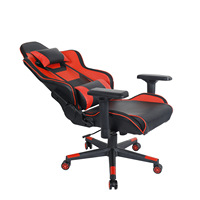 Chaise de Gaming Moderne en Cuir PU Extensible avec Éclairage LED RGB, Accoudoirs Réglables 2D, Rembourrage en Éponge, Électrique et Compétitive