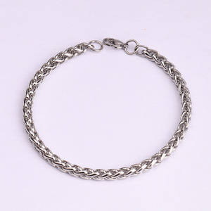 Affordable Stainless Steel Wheat Chain Bracelet <b>for</b> <b>Men</b> | Multiple Widths (3mm-7mm) | Durable & Stylish Design - Product Image 4