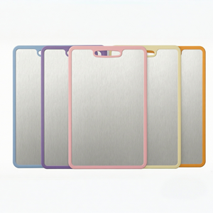 Chimehome Tablas y Tapetes <span class=keywords><strong>de</strong></span> Corte Rectangulares <span class=keywords><strong>de</strong></span> Acero Inoxidable en Colores Modernos <span class=keywords><strong>con</strong></span> Orificio, Libres <span class=keywords><strong>de</strong></span> BPA, Antideslizantes y Aptos <span class=keywords><strong>para</strong></span> Lavavajillas - Product Image 1