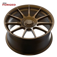 Ruedas de Aluminio Forjado JOVA Ligeras de 16-26 Pulgadas 5x112, 11 Radios, Acabado Bronce, 4 Piezas, Nuevas, Ajuste Universal, 2 Años de Garantía