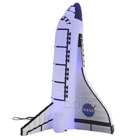 Uzay temalı şişme şişme kopyaları LED aydınlatma NASA NASA roket