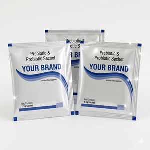 Sobres de Polvo Prebiótico y Probiótico para la Salud Digestiva, Inmunidad Intestinal y Mejor Digestión, Suplemento Nutricional Diario - Product Image 1