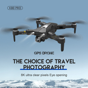HOT <span class=keywords><strong>K80</strong></span> PRO <span class=keywords><strong>Drone</strong></span> 4K/8K GPS Quadcopter photographique aérien professionnel pliable avec double caméra HD Anti Shake Brushless Dron - Product Image 5