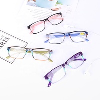 Nouvelles lunettes de lecture tendance pour hommes et femmes, avec filtre anti-lumière bleue, monture PC personnalisée avec logo, prix de gros abordable