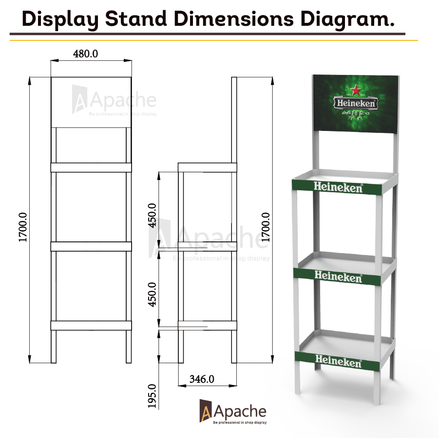 Beviis Custom Light Duty Beer Display Stand Plastic PVC Floor Rack Beer Shelves for Beer Shop Large Supermarket — view 2