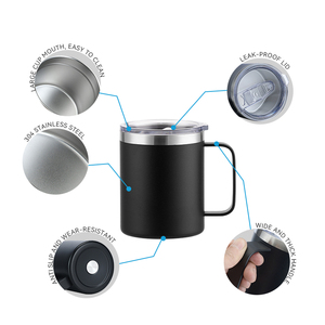 Özel toz kaplı <span class=keywords><strong>Tumbler</strong></span> paslanmaz çelik kullanımlık kamp kahve fincanı özel Logo ile sızdırmaz 24oz <span class=keywords><strong>Tumbler</strong></span> kolu - Product Image 3