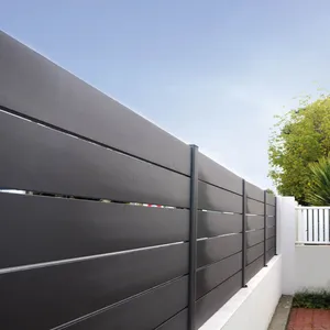 En popüler alüminyum çit panelleri alüminyum çelik demir kompozit vinil metal bahçe elektrikli çit çit, kafes