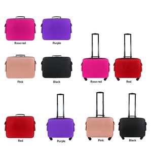 Maletín de Maquillaje Profesional, Maletín con Ruedas de Gran Capacidad para Maquilladores, Multifuncional, para Belleza, Arte de Uñas, Tatuajes, PU Impermeable - Product Image 4