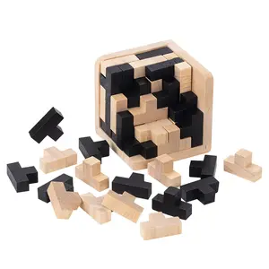 Hot Selling 54T Puzzle Cube Fighting Wooden Game Intellectual Challenge Educationan Enlightenment Concentration Toy