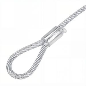 Câble en acier inoxydable avec mousqueton et extrémité bouclée pour équipement d'escalade - Product Image 5
