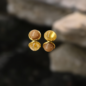 ต่างหูแฟชั่นแบบติดหู สแตนเลส 316L ชุบทอง PVD ทนทาน เป็นมิตรต่อสิ่งแวดล้อม - Product Image 3