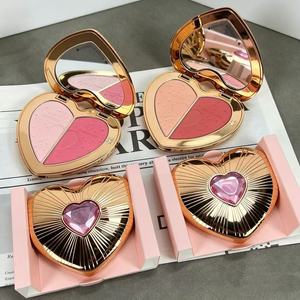 Maquillage Original - Poudre de <span class=keywords><strong>blush</strong></span> bicolore à haute pigmentation, effet changeant de couleur, imperméable, poudre de <span class=keywords><strong>blush</strong></span> pour le visage et les joues, couleur rose pêche - Product Image 1