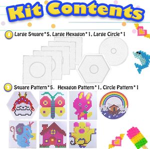 Cuentas Hama de 5mm para Manualidades Navideñas, Cuentas de Plástico Divertidas y Ecológicas, Cuentas Perler Multicolores para Manualidades y Regalos - Product Image 3