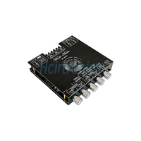 ZK-AS21 TPA3255 220WX2 + 350W 2.1 canaux BT carte amplificateur de puissance Audio numérique haut bas tonalité Subwoofer Module amplificateur
