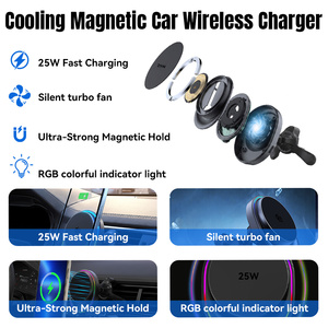 Caricabatterie Magnetico Wireless Flessibile da 25W per Auto, Compatibile con <span class=keywords><strong>iPhone</strong></span> 17 16 15, Ricarica Rapida e Supporto Telefono PD per Cruscotto e Bocchette dell'Aria - Product Image 3