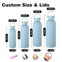Gourde d'eau isotherme LINHON chic à double paroi en acier inoxydable 500 ml, réutilisable, personnalisable avec impression sérigraphiée, pour le sport