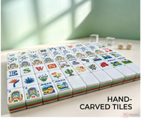 En stock – Nouvel ensemble de mahjong américain de luxe style golf, 160 tuiles en acrylique de haute qualité