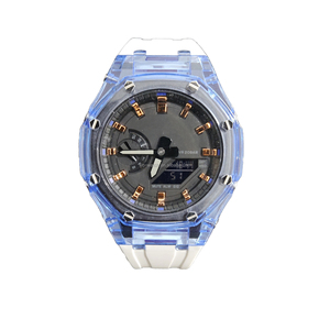 Nouveau sport Tr90 <span class=keywords><strong>Transparent</strong></span> Montre boîtier de montre série <span class=keywords><strong>G</strong></span> choc Silicone bande Durable Mod Kit partie pour <span class=keywords><strong>G</strong></span> <span class=keywords><strong>Shock</strong></span> Ga2100 - Product Image 6